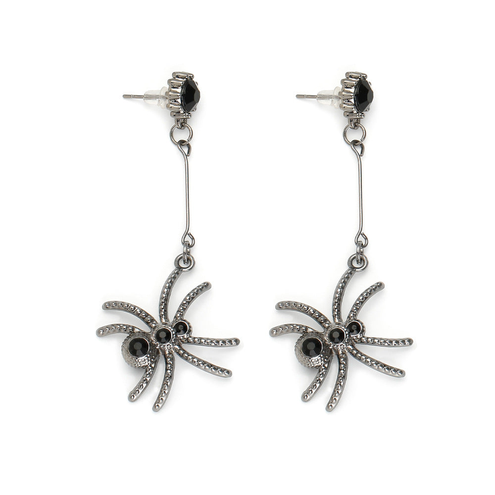 Wholesale Halloween Creative Spider Gothic Earrings